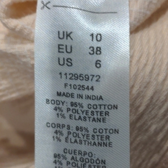 ASOS Pink Strappy Wide Leg Button Up Back Jumpsuit size 6 - Picture 9 of 10